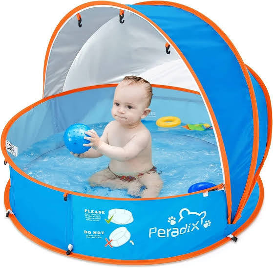 Baby Beach Tent with Splash Pool – UV Protection Pop-Up Sun Shade for Infants & Toddlers