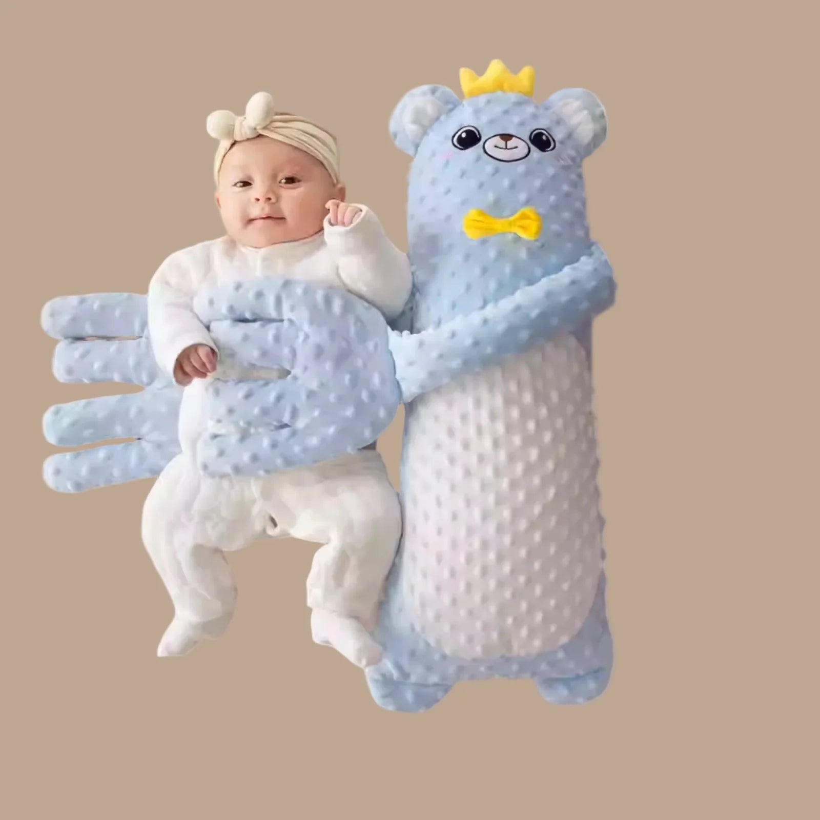 MEACAOFG Baby Soothing Pillow Toy - Interactive Sensory Comfort Doll for Infants 0-12 Months