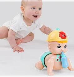 Interactive Crawling Baby Doll - Educational Sensory Toy for Infants 0-6 Months